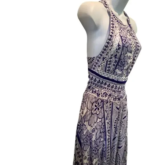 JAASE BOHO ENDLESS SUMMER HALTER MAXI DRESS XS - Picture 5 of 9